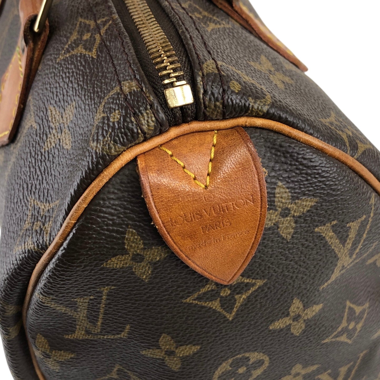 LOUIS VUITTON Monogram Small Boston bag Handbag Brown Vintage 765gwg