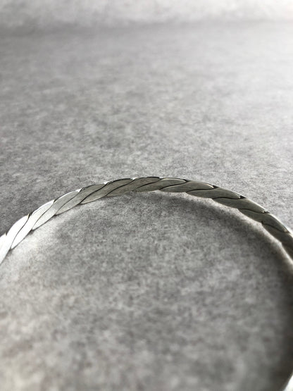 Tiffany & Co. SILVER925 Bangle Bracelet Silver Vintage fhwxv5
