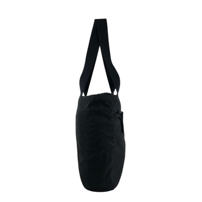 PRADA Tessuto Triangle Logo Front Zipper Totebag Black Vintage vda5bg