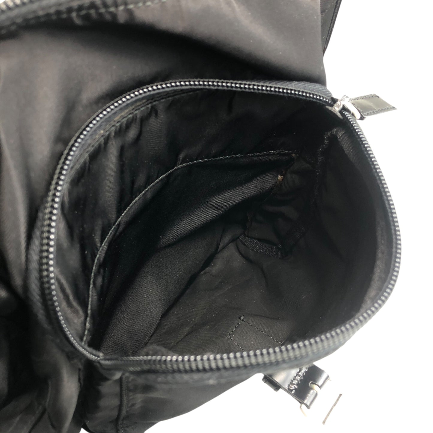 PRADA Triangle Logo Shoulder bag Black Vintage mv3hns