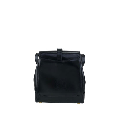 CELINE Turn Lock Small Shoulder bag Black Vintage gn73rb