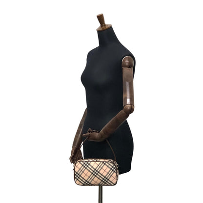 BURBERRY Check Small Handbag Beige Vintage t7rvr4