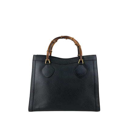 GUCCI Bamboo   Handbag Black 002・1095・0260 Vintage spzj7v