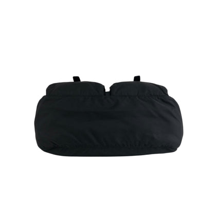 PRADA Triangle Logo Shoulder bag Black Vintage hyx77k