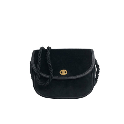 CELINE Blason Shoulder bag Black Vintage 2cgpj2