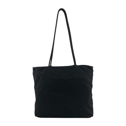 PRADA Triangle Logo Totebag Black Vintage efichx
