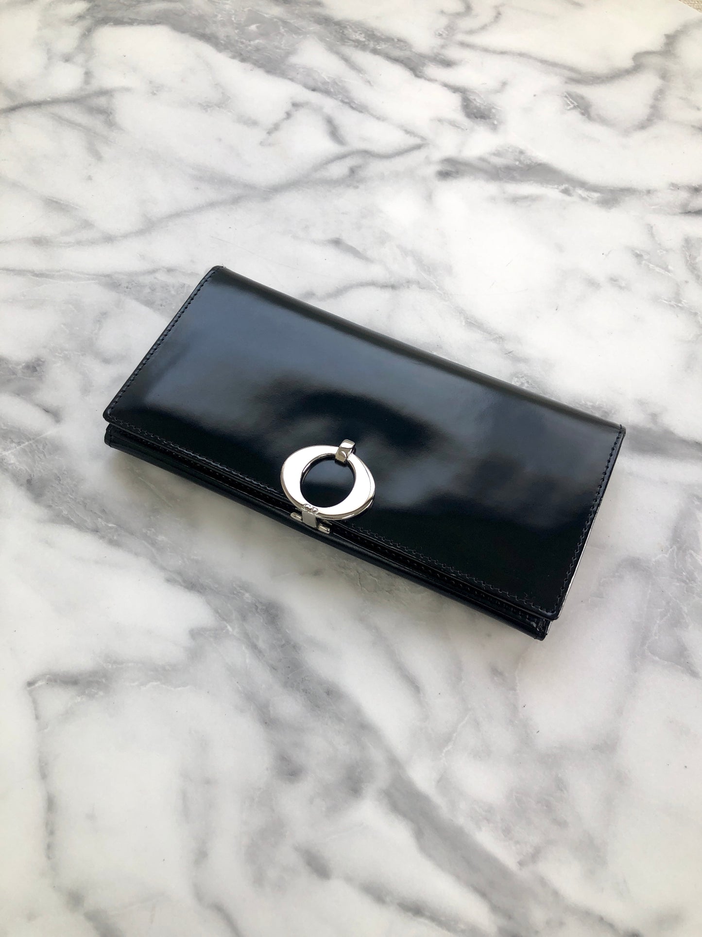 Christian Dior Long Wallet Black Vintage xu7wp3