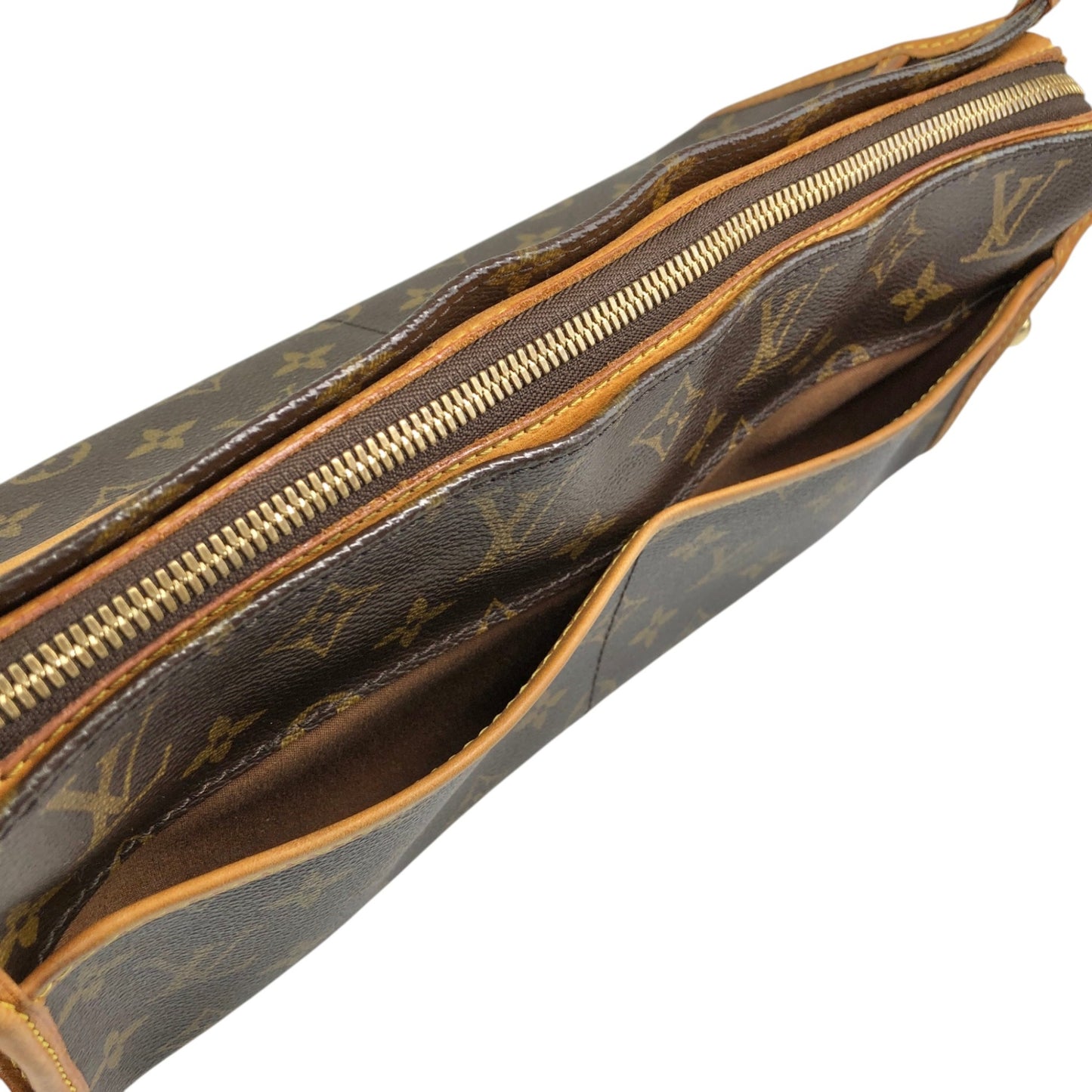 LOUIS VUITTON Monogram Shoulder bag Brown M40009 Vintage ebiiea