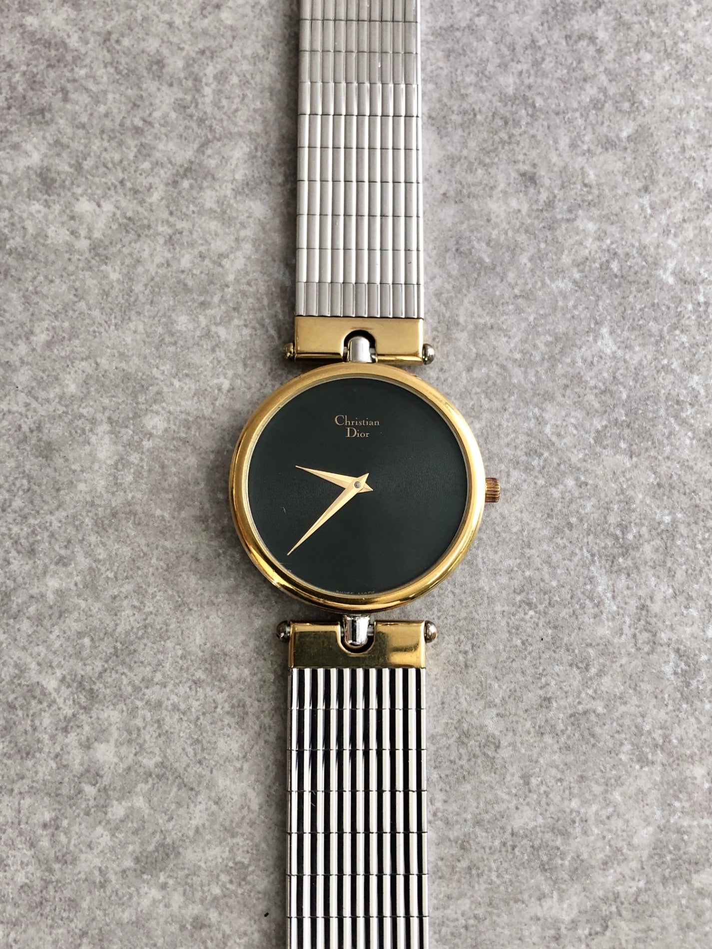 Christian Dior Quartz Watch Silver 3026 Vintage 4epvim