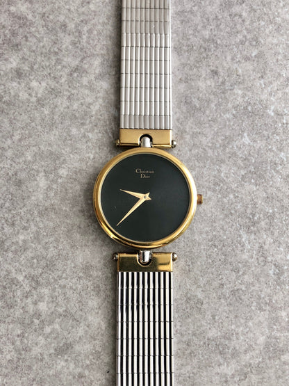 Christian Dior Quartz Watch Silver 3026 Vintage 4epvim