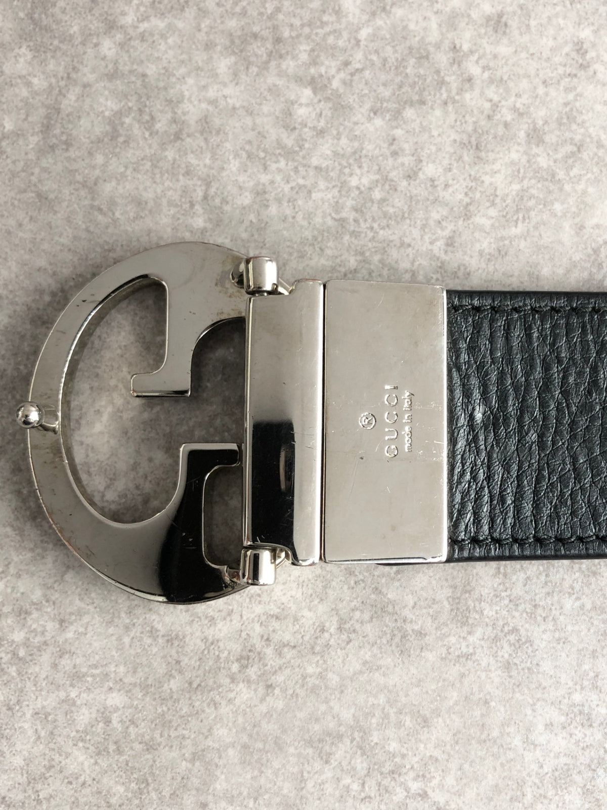 GUCCI GG Motif Belt Brown Vintage amt6we