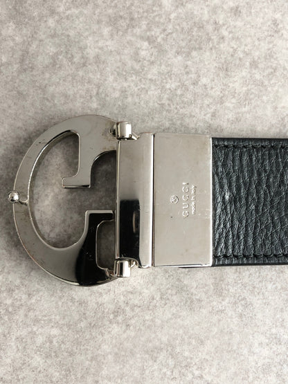GUCCI GG Motif Belt Brown Vintage amt6we