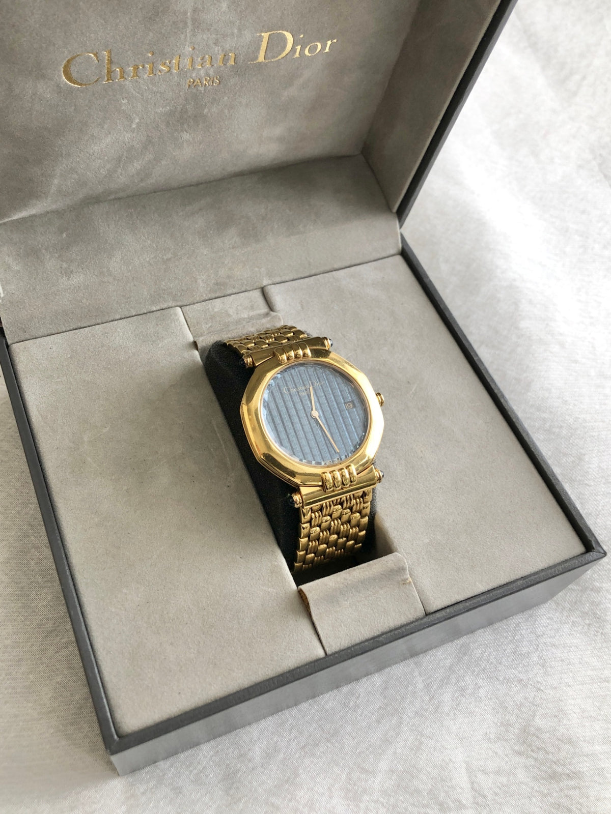Christian Dior Quartz Watch Gold 63151 Vintage k6gker