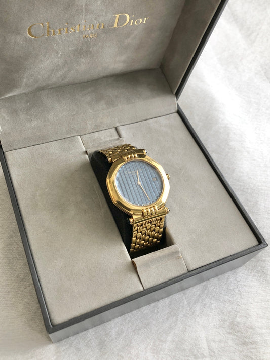 Christian Dior Quartz Watch Gold 63151 Vintage k6gker
