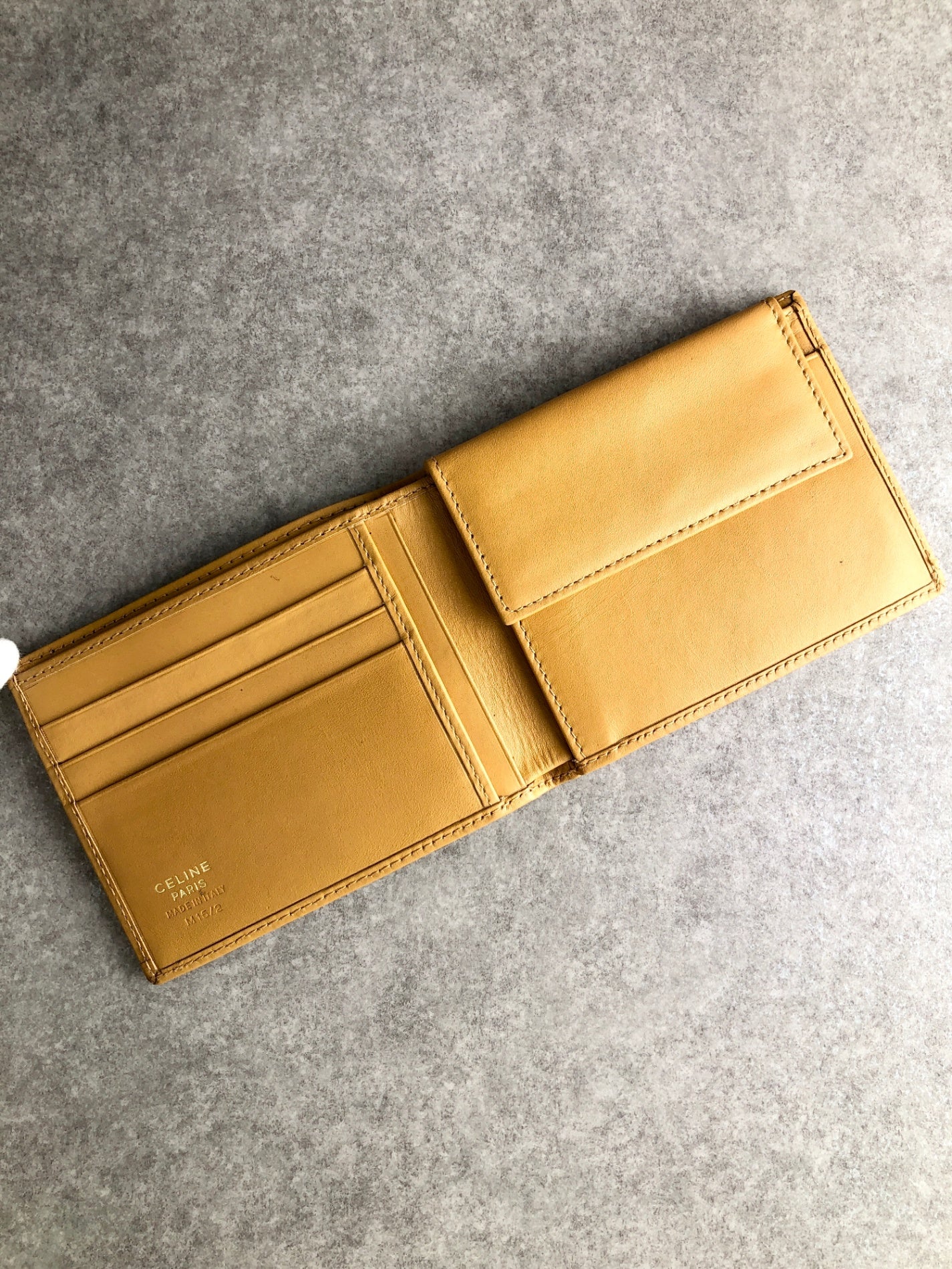 CELINE Macadam Folded Wallet Brown Vintage nkdcjh