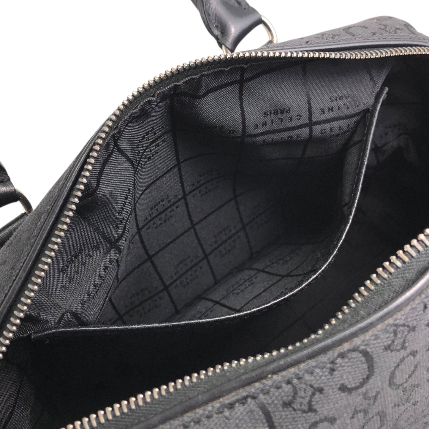 CELINE Small Boston bag Handbag Black Vintage w8thgk