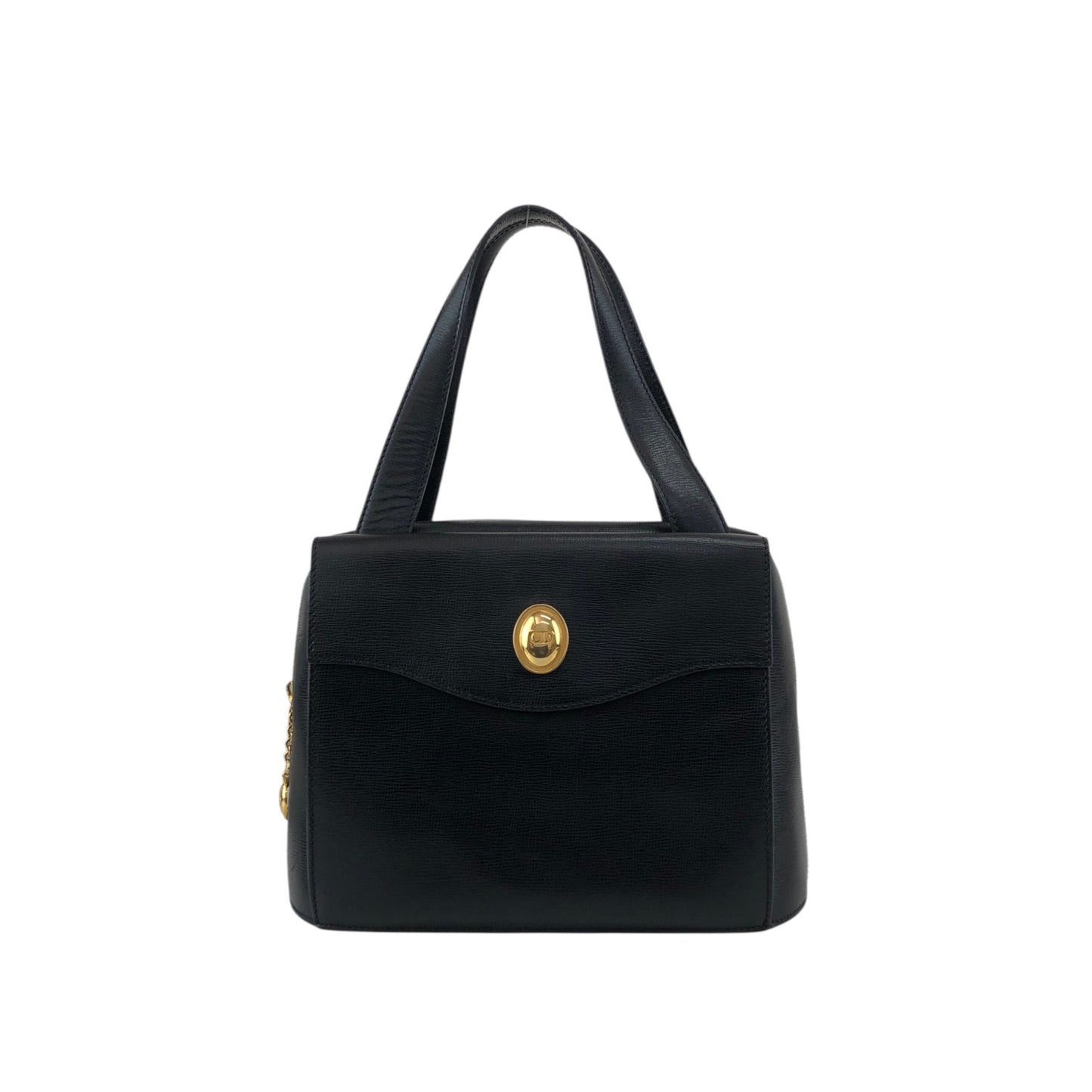 Christian Dior CD Logo Handbag Black Vintage zpkwmk