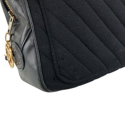 CHANEL Coco Charm Chain Shoulder bag Black Vintage akbfxb