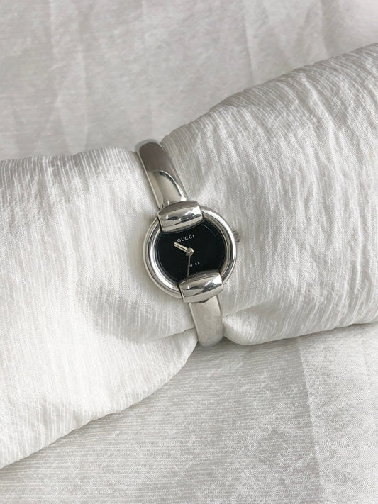 GUCCI Quartz Watch Silver 1400ＬVintage 8ruzxt
