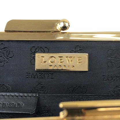 LOEWE Logo Metal Clasp Small  Handbag Black Vintage u7ek7w