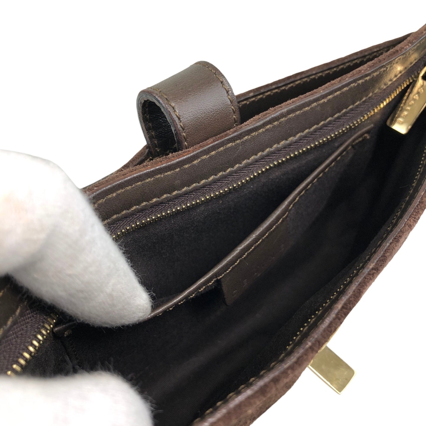 CELINE Horse Bit Shoulder bag Brown Vintage jvhfaj