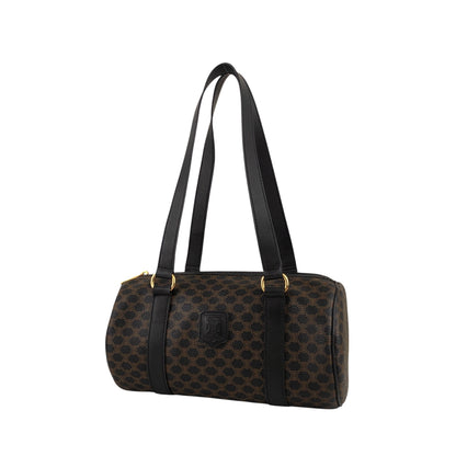 CELINE Macadam Blason Handbag Totebag Black Vintage etm2ud
