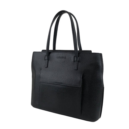 LOEWE Logo Handbag Totebag Black Vintage at6yjt