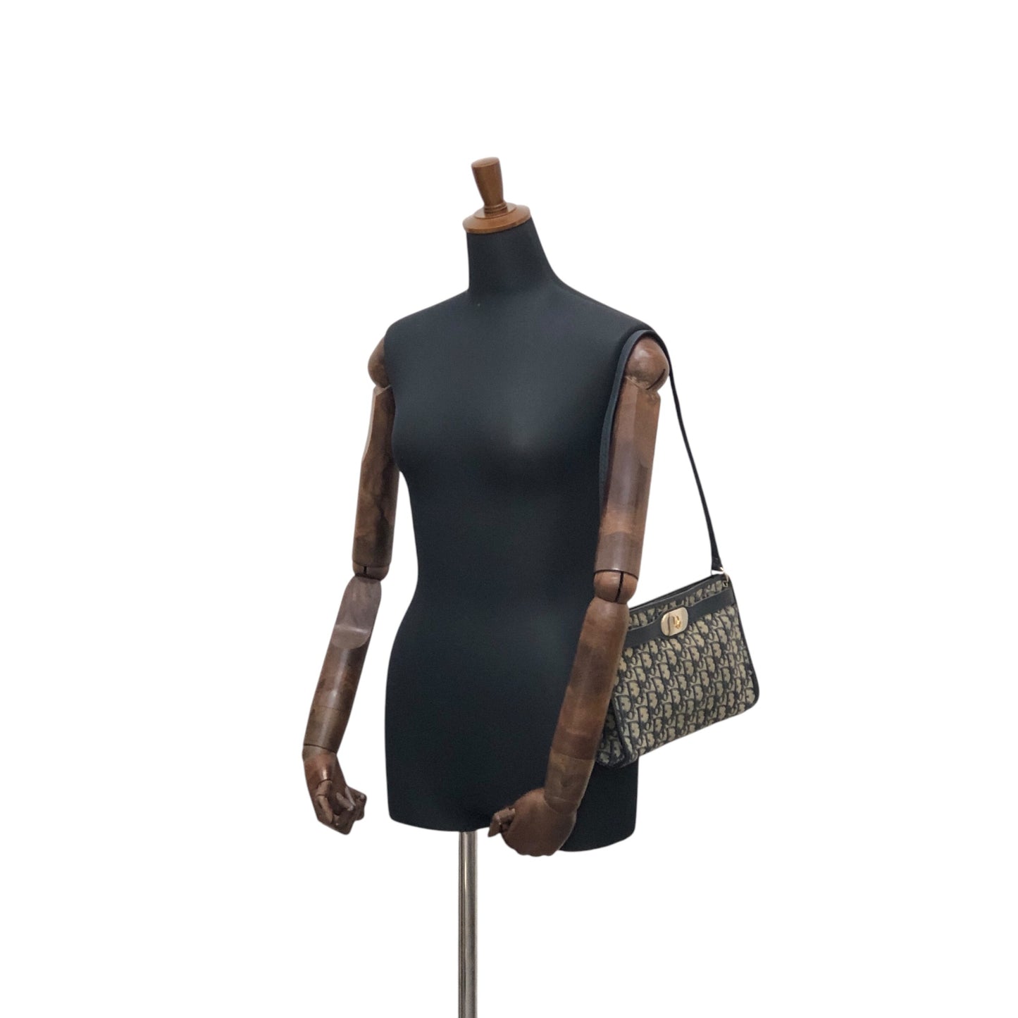Christian Dior Trotter Logo 單肩包 海軍藍 復古 thm6uu
