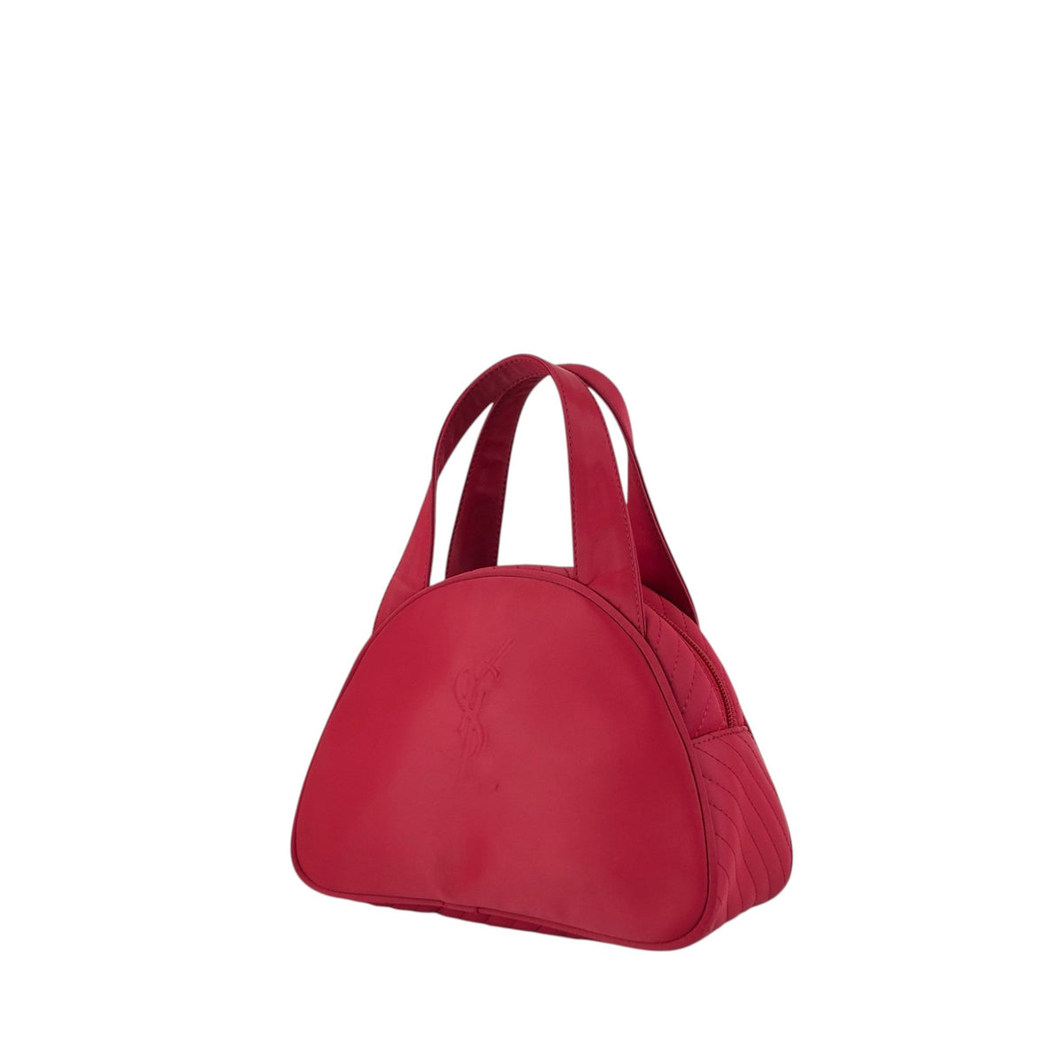 Yves Saint Laurent YSL Logo Handbag Red Vintage ebzsxr