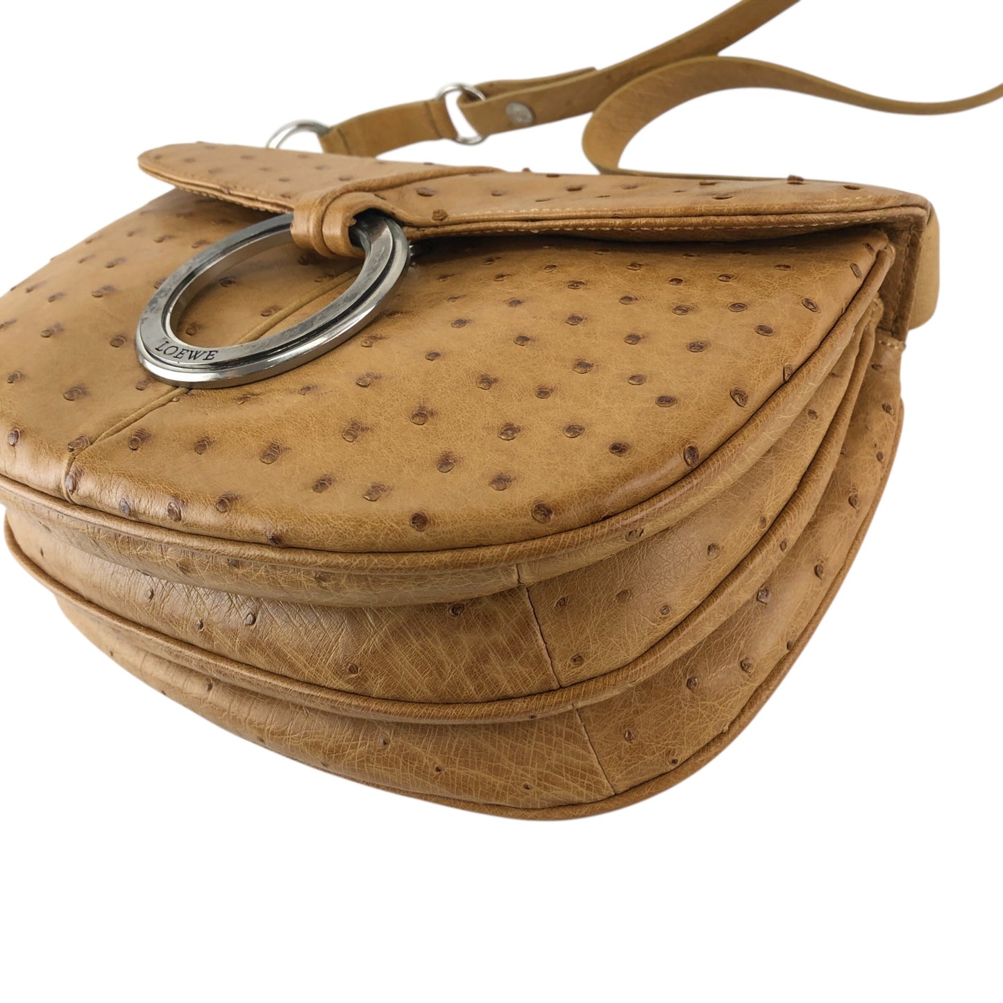 LOEWE Logo Shoulder bag Beige Vintage 2bjbin