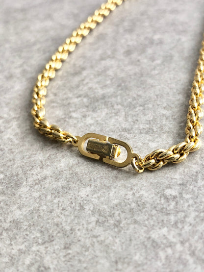 Christian Dior Necklace Gold Vintage i3chwa