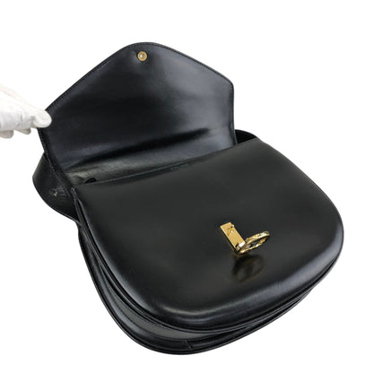 CELINE Blason Shoulder bag Black Vintage a6pwvz
