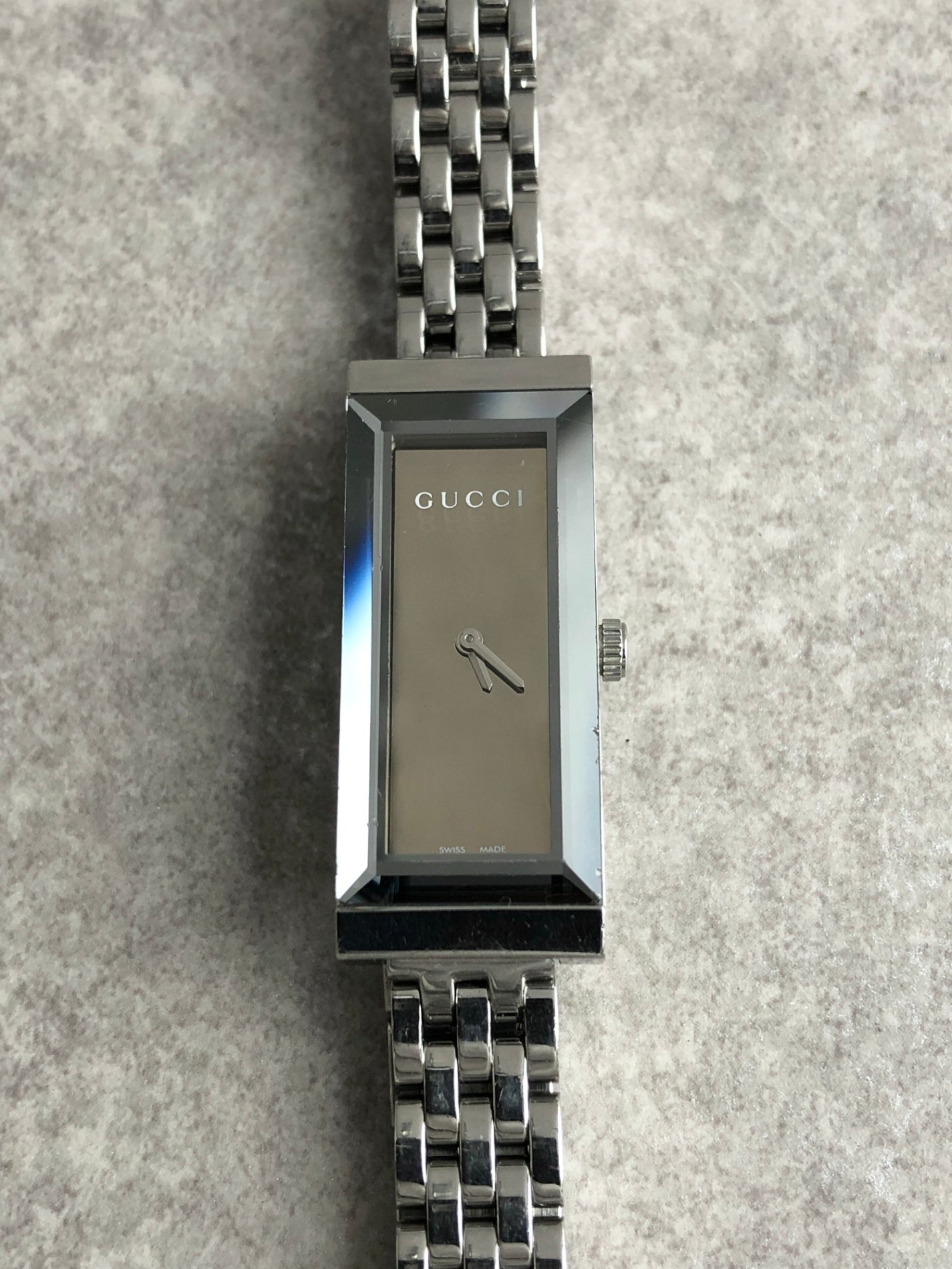 GUCCI Watch Silver 127.5 Vintage inj62x – VintageShop solo