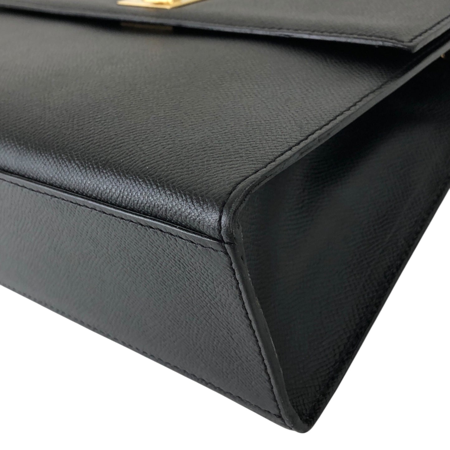 CELINE Turn Lock Shoulder bag Black Vintage ni6cxe