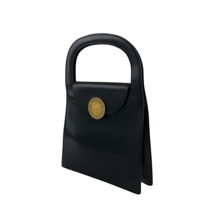 CELINE Top Handle Handbag Black Vintage f4rr4a