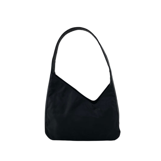 PRADA Tessuto Triangle Logo Handbag Shoulder bag Black Vintage 7tpj3r