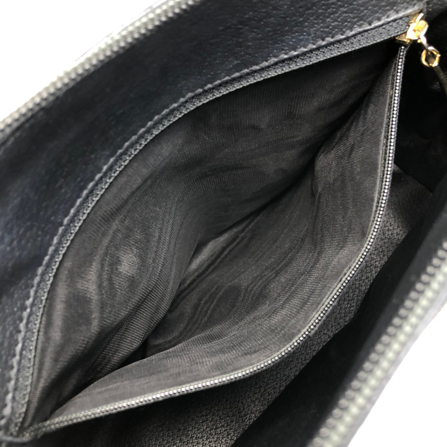 CELINE Macadam Two-way Handbag Shoulder bag Black Vintage ieb3mk