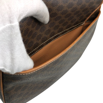 CELINE Macadam Blason Shoulder bag Brown Vintage huc7ji