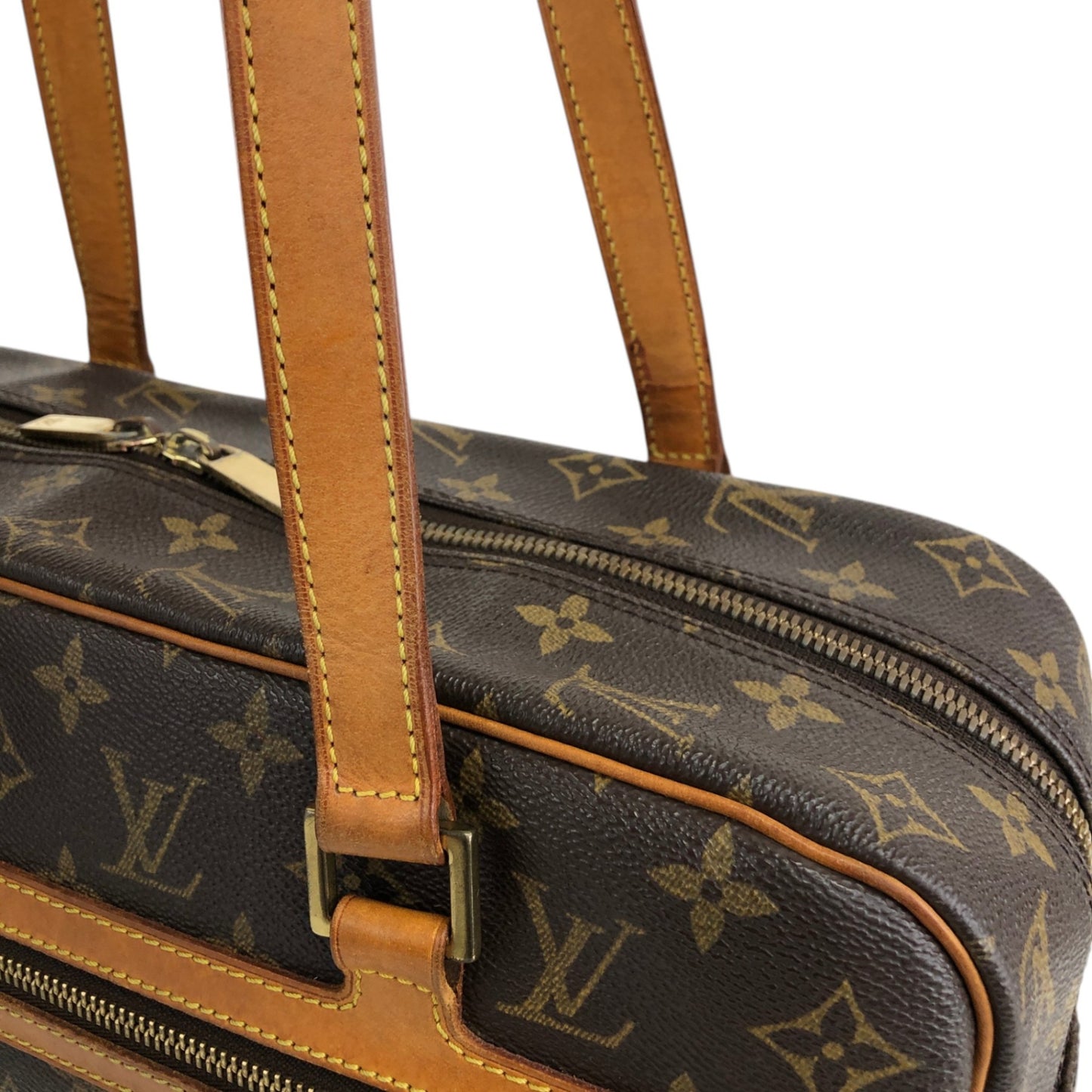 LOUIS VUITTON Monogram Totebag Brown Vintage su5r5b
