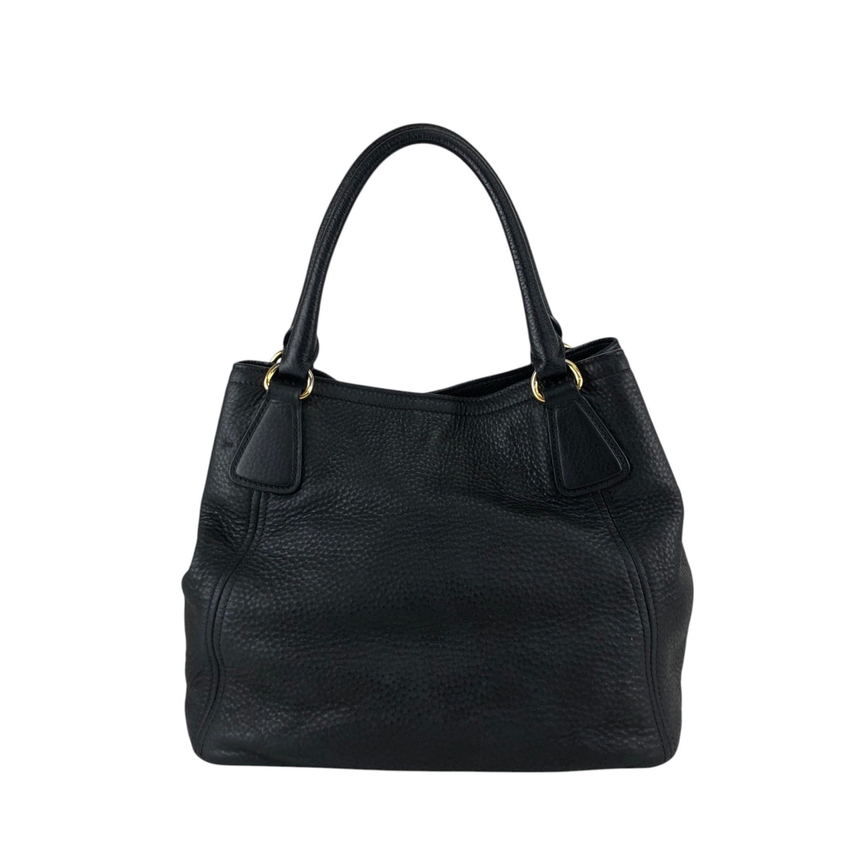PRADA Logo Totebag Black Vintage fpj5iw