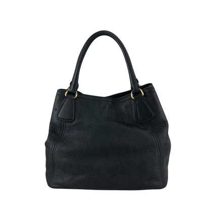 PRADA Logo Totebag Black Vintage fpj5iw