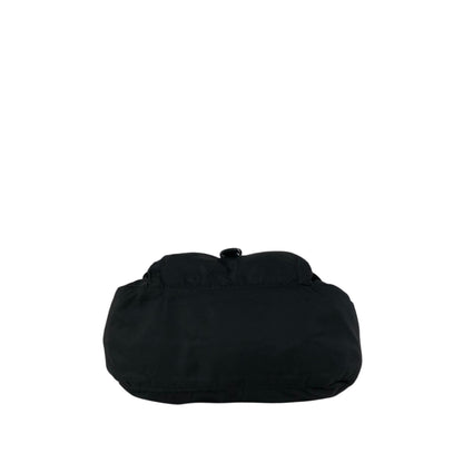 PRADA Tessuto Triangle Logo Shoulder bag Black Vintage p4wsch