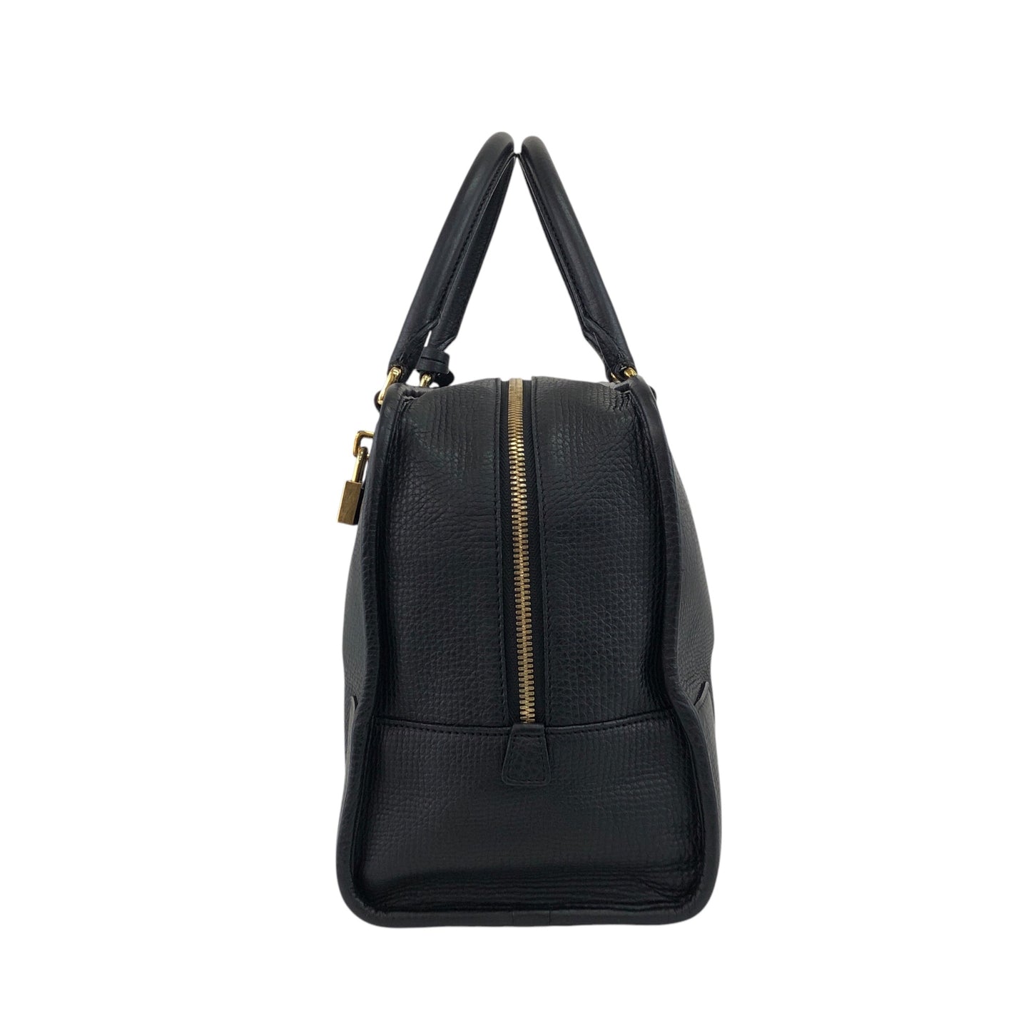 LOEWE Amazona36 Anagram Boston bag Handbag Black Vintage gwsi3e