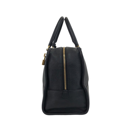 LOEWE Amazona36 Anagram Boston bag Handbag Black Vintage gwsi3e