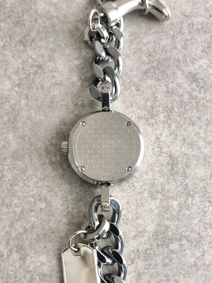 GUCCI Bracelet Watch Silver YA107 Vintage cku7id