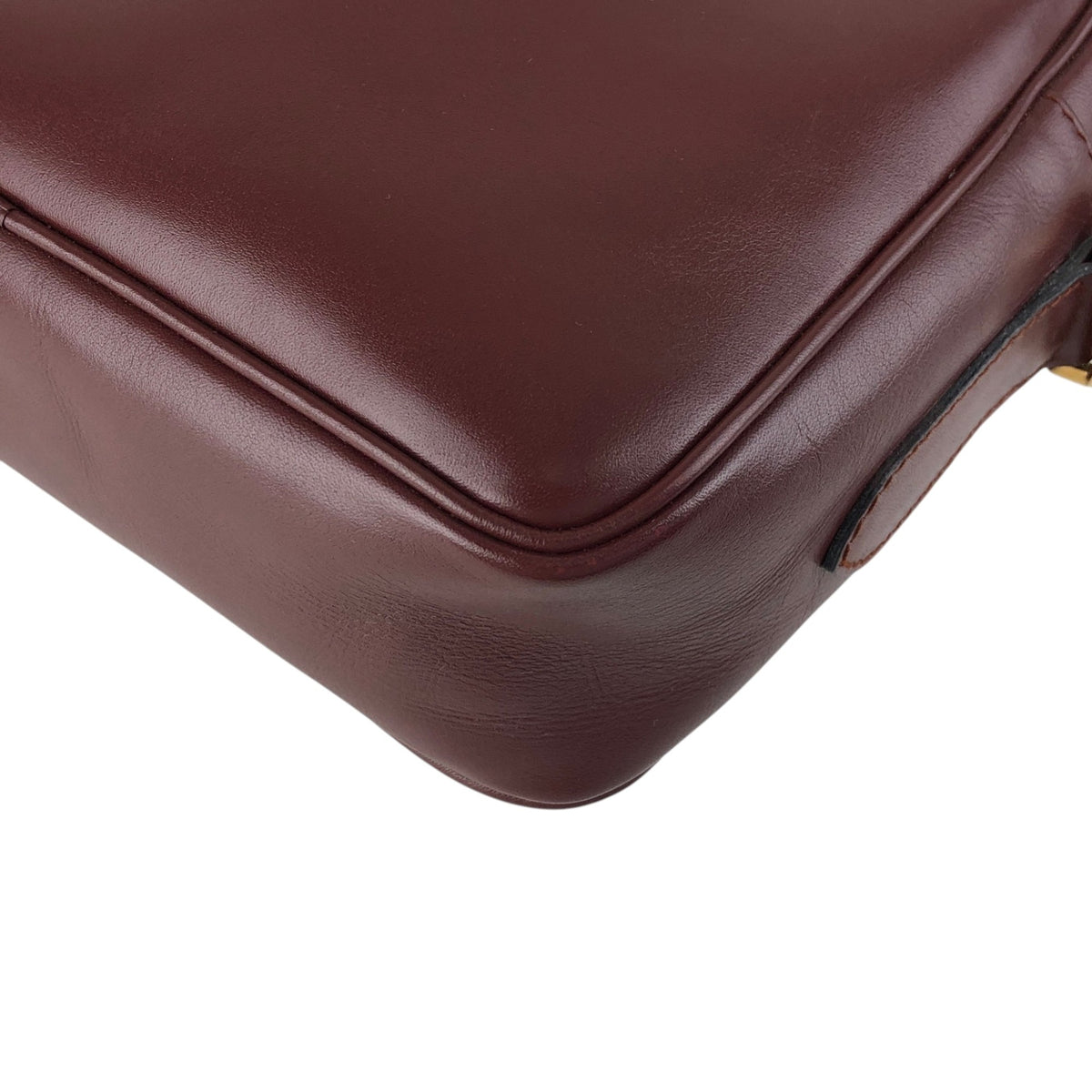 Cartier Logo Shoulder bag Bordeaux Vintage tubex6