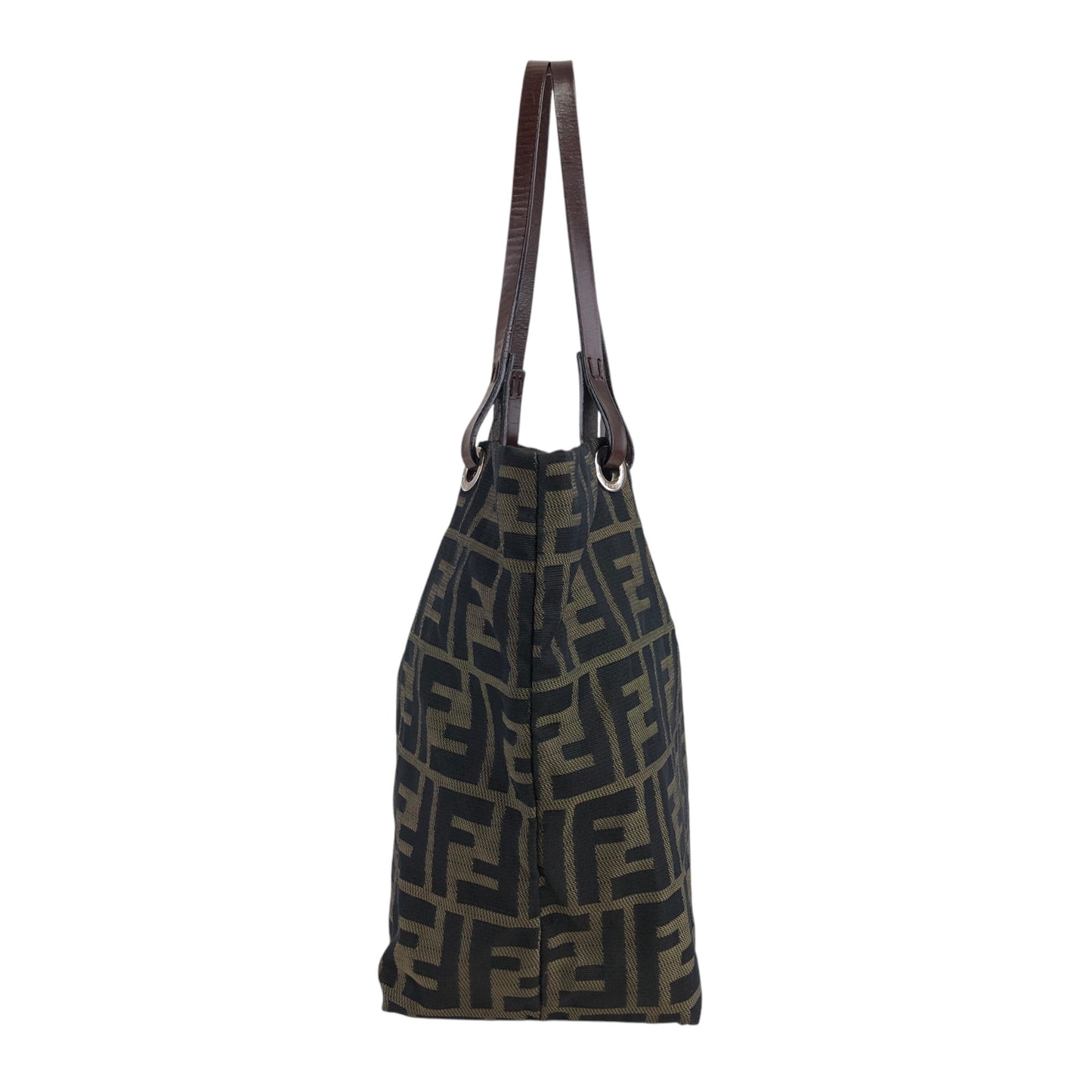 FENDI Zucca Logo Totebag Brown Vintage rb5uv5