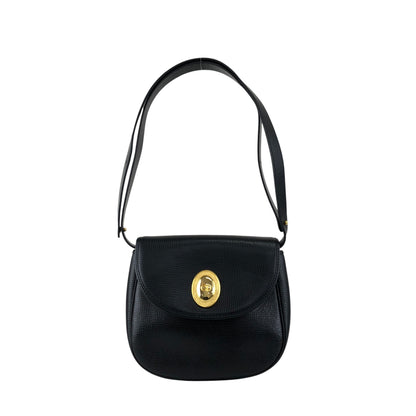 Christian Dior CD Logo Shoulder bag Black Vintage fdkx28