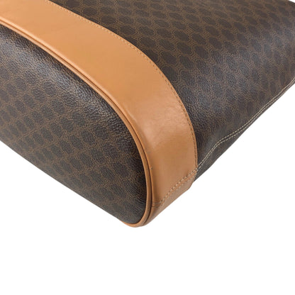 CELINE Macadam Blason Shoulder bag Brown Vintage  g3s2vt