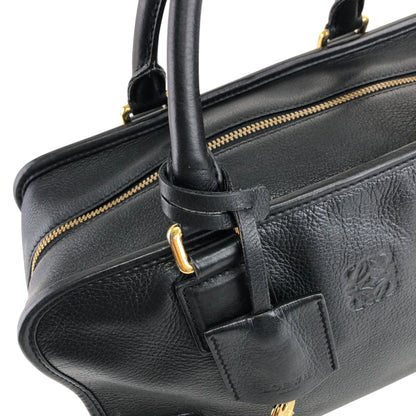 LOEWE Amazona28 Anagram Handbag Boston bag Black Vintage 4ve2yy